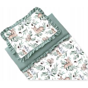 Luxe Katoenen Kinderbeddengoed 100x135 met Ruches