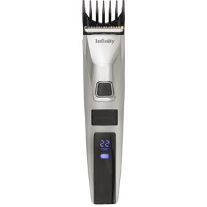 Melissa Tondeuse voor mannen - Oplaadbaar Scheerapparaat 4W - Trimmer voor baard of hoofdhaar - 1 verstelbare afstandskam (3-22 mm) - 16670071 - Zwart Zilver