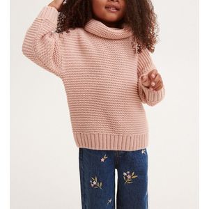 Meisjes Trui / Sweater | Oud Roos / Dusty Pink - Maat 80