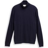 TOM TAILOR - Trui - Navy - Col - Lange Mouw