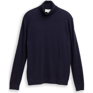 TOM TAILOR - Trui - Navy - Col - Lange Mouw