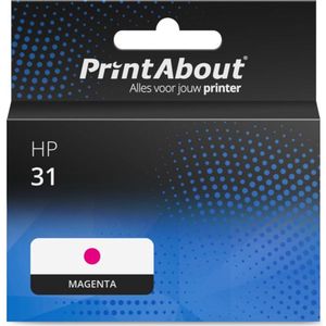 PrintAbout - Inktcartridge 31 - Magenta - Geschikt voor HP