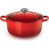 Le Creuset - Braadpan Signature - Kersenrood - Gietijzer - 3,3 Liter