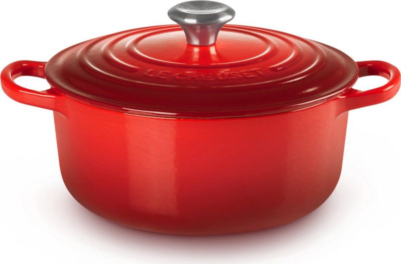 Le Creuset - Braadpan Signature - Kersenrood - Gietijzer - 3,3 Liter