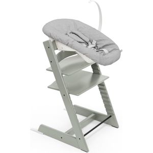 Stokke Tripp Trapp stoel (Glacier Green) met newborn set - Comfortabel, veilig en eenvoudig te gebruiken - Voor pasgeborenen tot 9 kg