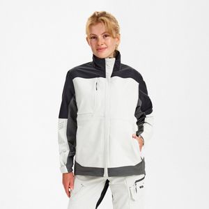 Engel Entire werkjack met 4-weg stretch voor dames 1341-234 - Bone White / Anthracite Grey - XL