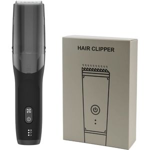 Nuvado Vacuüm Tondeuse Hoofdhaar- Zwart- Trimmer- sterke motor - Ingebouwde afzuiging voor snor - Baard - Gezichtshaar- Precisie -Trimmer- Waterdicht - Lange batterij duur - Schoonmaken onder de douche
