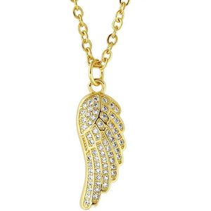 Amanto Ketting Dilem Gold - 316L Staal PVD - Vleugel - 24x9mm - 45cm