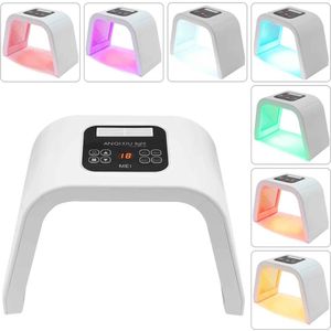 De Warenloods - Lichttherapie lamp - 7 LED Face Mask - Rood licht therapie - Huidverjongingsapparaat - Red Light Therapy