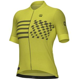 Ale Pr-e Play Korte Mouw Wielertrui Geel S Vrouw