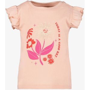 TwoDay meisjes T-shirt met bloem roze - Maat 92