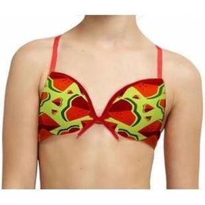 BOOBS & BLOOMERS SUNNY Lime Melon print padded Bh 70B