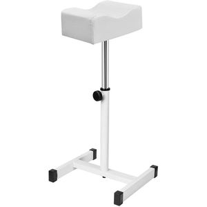 Voetsteun pedicure - in hoogte verstelbaar - ter ondersteuning van de benen - voor schoonheidssalons en nagelsalons - wit
