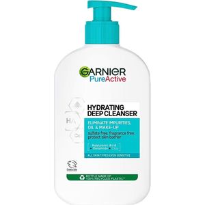 Garnier - Pure Active - Gezichtsreiniger - Hydraterend - 250 ml - 1 stuk
