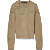 Vero Moda - Vmrose Ls O-neck Pullover - Silver Mink - Dames