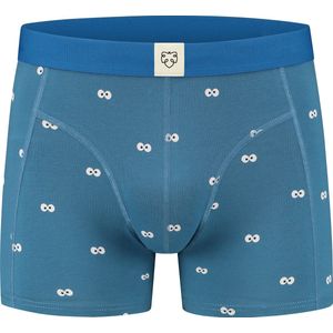 A-dam Googly Cookie Monster - Boxershort - Katoen - Onderbroek - Ondergoed - Heren - Blauw - S