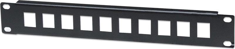 Intellinet - Blinddeksel - Zwart - Rack-montabel - 1U - 10 Poorten