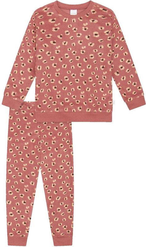 SCHIESSER - Nachtkledij - Gemengde Kleuren - 'Girls World' - 2-delig - Lang