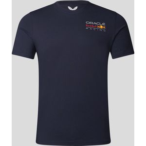Red Bull Racing Logo Shirt Gekleurd Blauw XL - Max Verstappen - Sergio Perez - Oracle