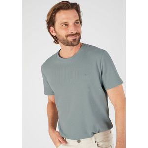 Damart - T-shirt van wafeltricot - Heren - Groen - (86-93) S