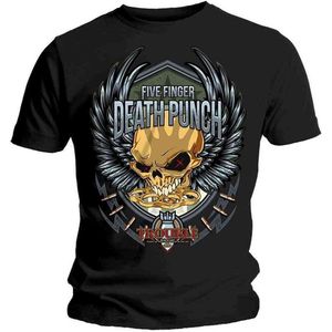 Five Finger Death Punch - Trouble Heren T-shirt - XL - Zwart