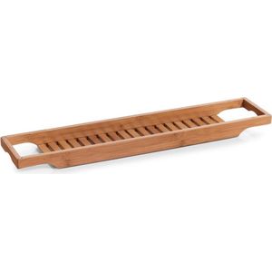 Badrekje bruin bamboe hout 70 cm - Zeller - Huishouding - Badkameraccessoires/benodigdheden - Badrekken/badplanken