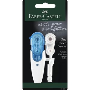 Faber-Castell correctieroller - One Touch - met 1 vulling - blauw - FC-169221