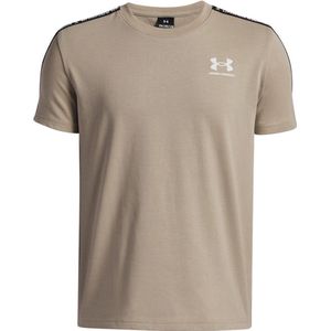 Under Armour Kinder Sportshirt Icon Taped T-Shirt 6001583 Brown 299-L (US YLG)