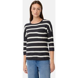 camel active - Boxy - Gebreide Trui - Middernachtblauw - 3/4-mouwen