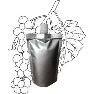 Druivenpitolie in navulling 100ml pouch met schenkmond (hersluitbaar) - vegan - dierproefvrij en zonder chemische toevoegingen - Druivenpit huidolie