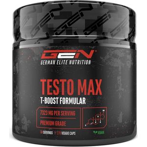 Testosterone Booster / Testo MAX - 270 capsules - Extra sterk: Hoog gedoseerd met 7320 mg per dagelijkse portie - Met aminozuren + plantenextracten - Tribulus + Maca extract + Boron + D-Asparaginezuur