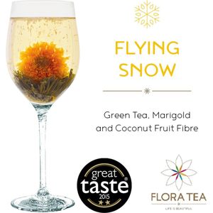 Thee bloem - nieuwe thee - Thee kado - Flora Tea Flying Snow 2 stuks -Kado tip - Thee Cadeau - Thee
