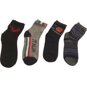 Hoogwaardige Kinder Sokken / Kinder  | Set Van 4 - 4-6 Jaar