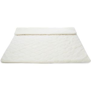 Wollen Deken 100% Wol Merino & Kameel Blend - OnceDoce® 450 g/m² Heerlijk Zacht Ademend en Warm – Vista White - Wasbaar - 180x200cm