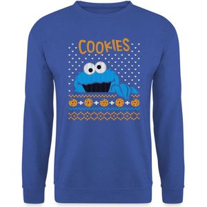 Sesamstraat Cookie Monster Ugly Xmas Sweater Heren