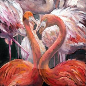 Flamingos- Mint by Michelle decoupage papier A3