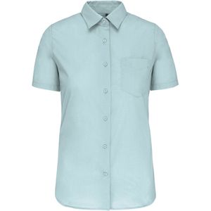 Kariban Overhemd in onderhoudsvriendelijk polykatoen-popeline korte mouwen dames K548 - Ice Mint - M