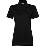 Head Racket Korte Mouw Polo Shirt Zwart M Vrouw