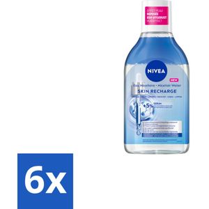 NIVEA - Micellair Water - Serum Verrijkt Opladend - Verwijdert Waterbestendige Make-up - 400 ml - Voordeelverpakking - 6 stuks