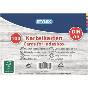 systeemkaarten - indexkaarten - kaarten voor kaartenbox (2 stuks)