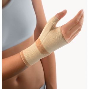 BORT Sellaflex Duimbrace – Elastische Duimbandage – Flexibele Polsbandage voor Duim Stabilisatie – Duimsteun – Rhizartrose – CMC gewricht - Maat: S - Kleur: Beige