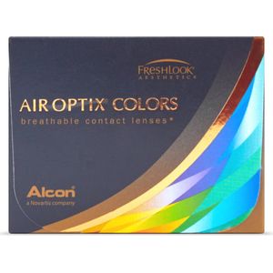+2,50 - Air Optix® Colors Brown - 2 pack - Maandlenzen - Kleurlenzen - Bruin