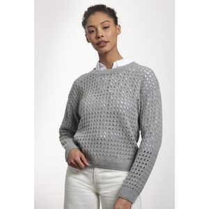 Loop.a life Duurzame Trui Waterfront Sweater Dames - Lichtgrijs - Maat XL