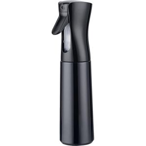 Waterspuit - waterspuitflessen voor haar - haar kappersspuit - continue fijne nevel voor reiniging - krullend haar - planten - zwart