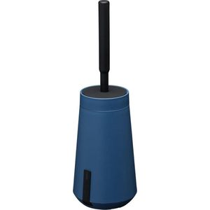 Tiger Tess - Toiletborstelhouder met Swoop® borstel flexibel - Zelfklevend - Blauw / Zwart