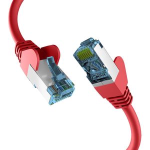 EFB-Elektronik RJ45 PATCHKabel met CAT7 ROHKABEL ROOD 0,25m