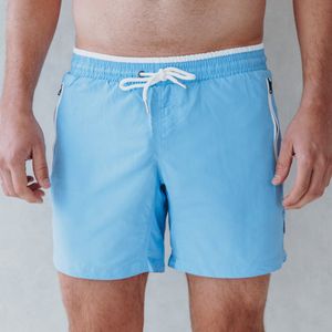 Coral Beachwear The Shallow - heren zwembroek - ritszakken - rits - mannen - lichtblauw - sneldrogend - maat XL