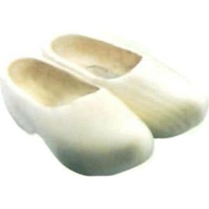 Tripklomp peppel blank geschuurd, zonder riemgat maat 24 t./m 30..