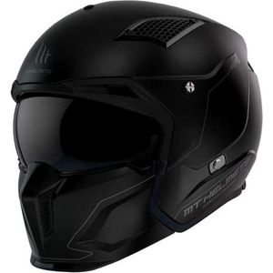 MT Helmets - Streetfighter SV S Solid - Klaphelm - Zwart - Materiaal: Kunststof