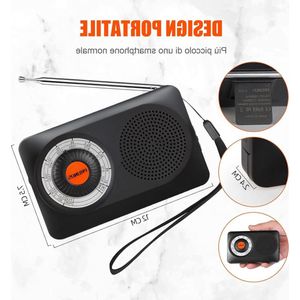 Noodradio Draagbare Radio AM FM Mini Pocket Radio AA Transistor Radio - Goede Ontvangstkwaliteit - Gebruiksvriendelijk voor Ouderen